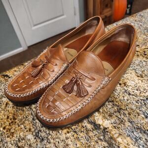 Johnston & Murphy Men's Leather Loafers Size 11M G4 Made in India